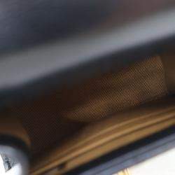 Chanel Black Goatskin Chic Pearl Clutch With Chain