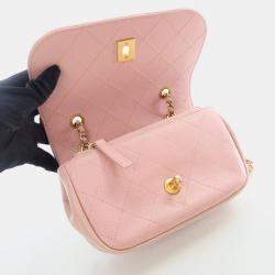 Chanel Mini Pink Caviar Charm Bag