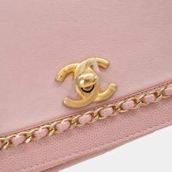Chanel Mini Pink Caviar Charm Bag
