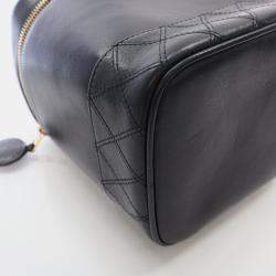 Chanel Vintage Vanity  Black Calfskin Bag