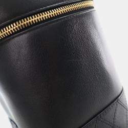 Chanel Vintage Vanity  Black Calfskin Bag