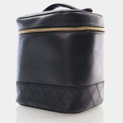 Chanel Vintage Vanity  Black Calfskin Bag