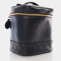 Chanel Vintage Vanity  Black Calfskin Bag