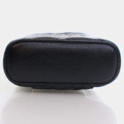 Chanel Vanity CC Black Caviar Phone Holder With Chain