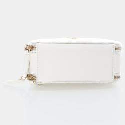 Chanel Small White Caviar Pick Me Up Vanity Case