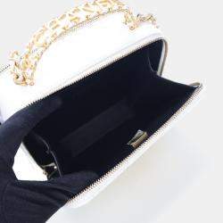 Chanel Small White Caviar Pick Me Up Vanity Case