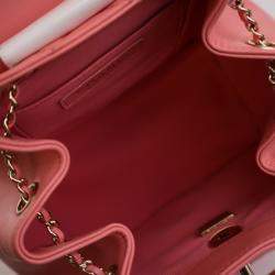 Chanel Small Pink Lambskin Duma Backpack