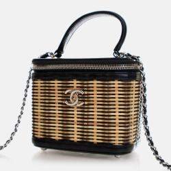 Chanel Take Away Small Black Calfskin Vanity Case