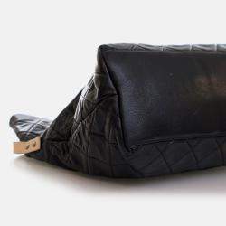 Pre Owned Chanel Reissue Black Caviar Messenger Flap Bag