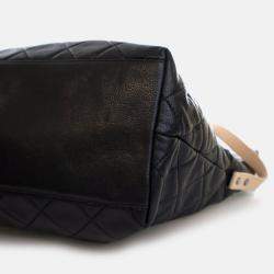 Pre Owned Chanel Reissue Black Caviar Messenger Flap Bag