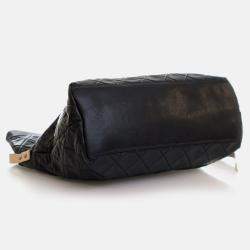 Pre Owned Chanel Reissue Black Caviar Messenger Flap Bag