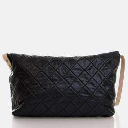 Pre Owned Chanel Reissue Black Caviar Messenger Flap Bag