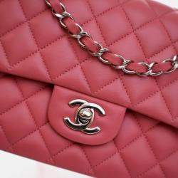 Chanel Classic Double Flap Medium Pink Lambskin Bag