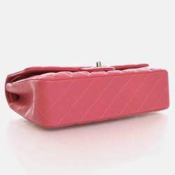 Chanel Classic Double Flap Medium Pink Lambskin Bag
