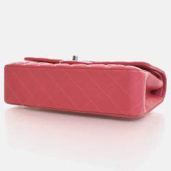 Chanel Classic Double Flap Medium Pink Lambskin Bag