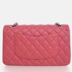 Chanel Classic Double Flap Medium Pink Lambskin Bag