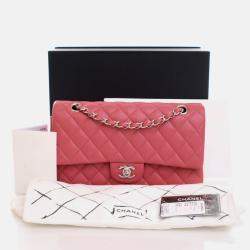 Chanel Classic Double Flap Medium Pink Lambskin Bag