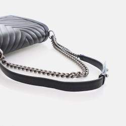 Chanel Boy Large Black Caviar Chevron Bag
