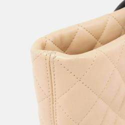 Chanel Cambon Line Beige/Black Handbag
