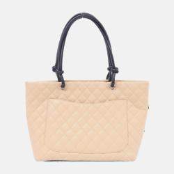Chanel Cambon Line Beige/Black Handbag
