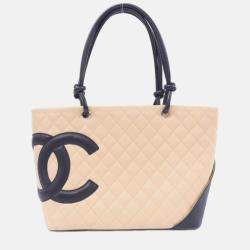 Chanel Cambon Line Beige/Black Handbag
