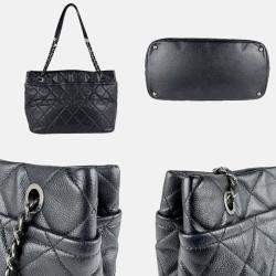 Chanel Timeless CC Black Leather Shoulder Bag