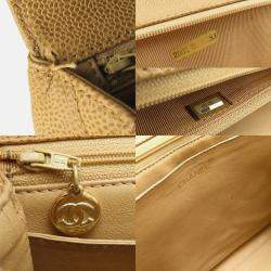 Chanel Kelly Camel Leather Top Handle Bag
