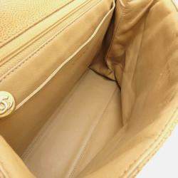 Chanel Kelly Camel Leather Top Handle Bag