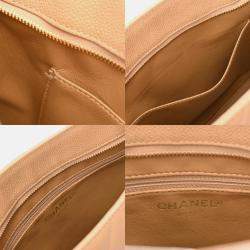 Chanel Medallion Beige Leather Tote Bag