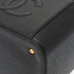 Chanel Vanity Black Leather Shoulder Bag