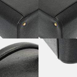Chanel Vanity Black Leather Shoulder Bag