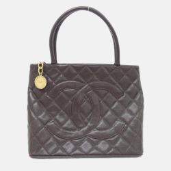 Chanel Medallion Brown Leather Tote Bag