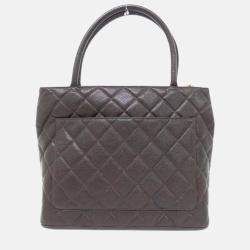 Chanel Medallion Brown Leather Tote Bag