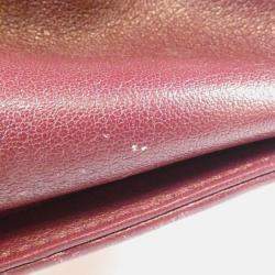 Chanel Mademoiselle Bordeaux Sheepskin Leather Shoulder Bag