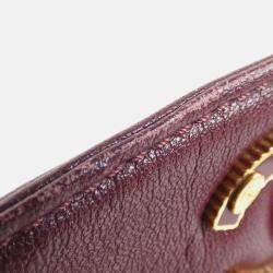 Chanel Mademoiselle Bordeaux Sheepskin Leather Shoulder Bag