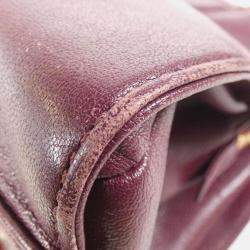 Chanel Mademoiselle Bordeaux Sheepskin Leather Shoulder Bag