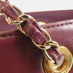 Chanel Mademoiselle Bordeaux Sheepskin Leather Shoulder Bag