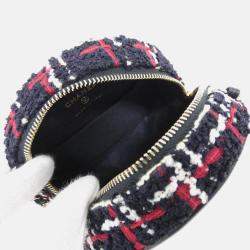 Chanel Round Multicolor Tweed Shoulder Bag
