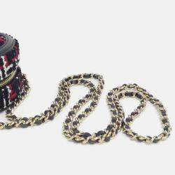 Chanel Round Multicolor Tweed Shoulder Bag