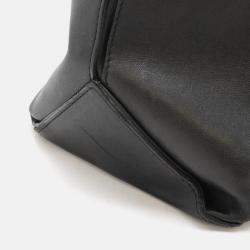 Chanel Essential Rue Cambon Black White Leather Tote Bag
