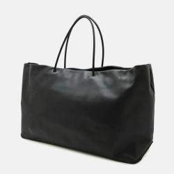 Chanel Essential Rue Cambon Black White Leather Tote Bag