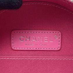 Chanel Round Pink Patent Leather Shoulder Bag