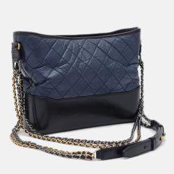 Chanel Gabriel De Hobo Large Shoulder Bag Leather Navy