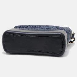 Chanel Gabriel De Hobo Large Shoulder Bag Leather Navy