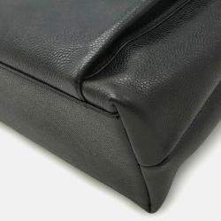 Chanel Coco Mark Tote Bag Chain Shoulder Caviar Skin Leather Black