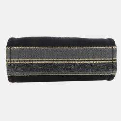 Chanel Deauville Black Canvas Tote Bag 
