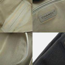 Chanel Deauville Black Canvas Tote Bag 