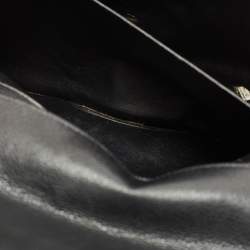 Pre Owned Chanel Black Quilted Caviar Leather Maxi Classic Single Flap Bag