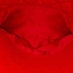 Chanel Red Quilted Lambskin 7 Tote