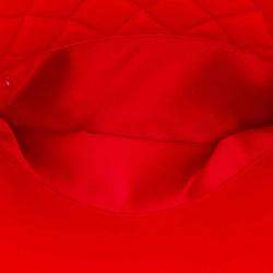 Chanel Red Quilted Lambskin 7 Tote